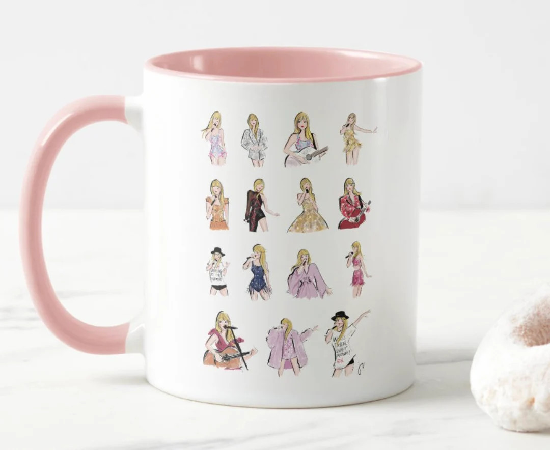 Taylor Swift Eras Tour Outfits Coffee Mug - Etsy | Etsy (US)