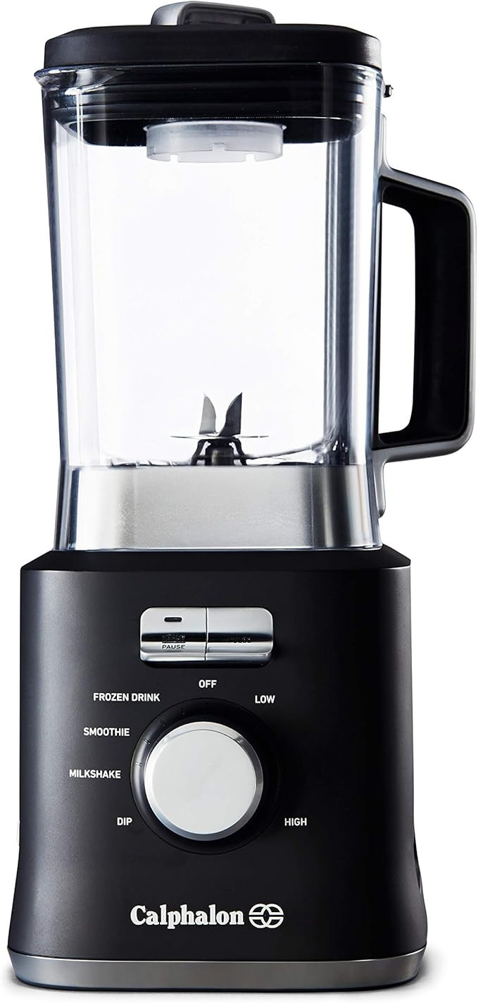Calphalon Precision Control 50 Oz Blender with 900-Watt Base and BPA-free Tritan jar, Matte Black | Amazon (US)