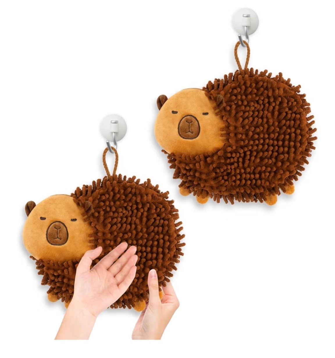 2 Pcs Fuzzy Ball Hand Towels, Cute Capybara Hand Towel Balls with Hanging Loop, Soft Absorbent Microfiber Towels Ball for Kitchen Bathroom 🛁 


#LTKHome #LTKGiftGuide #LTKHoliday
