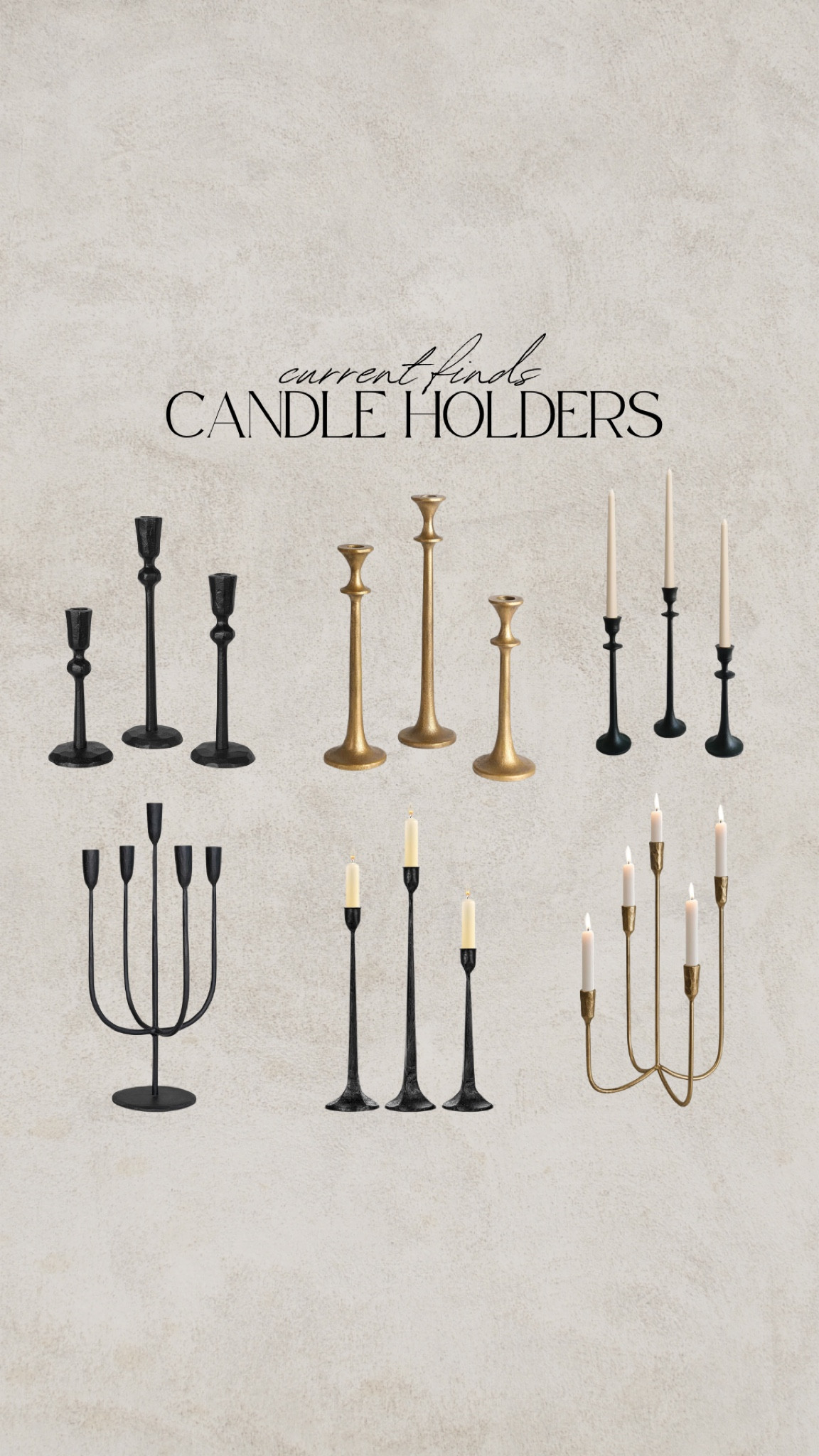 Amazon candle holders, iron candle holder, candelabra, gold candle holder, brass candle holder #ltkxamazon 

#LTKHome #LTKSaleAlert #LTKFindsUnder50
