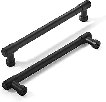 khtumeware 10 Pack 5 Inch(128mm) Hole Centers Kitchen Cabinet Handles, Matte Black Cabinet Pulls ... | Amazon (US)