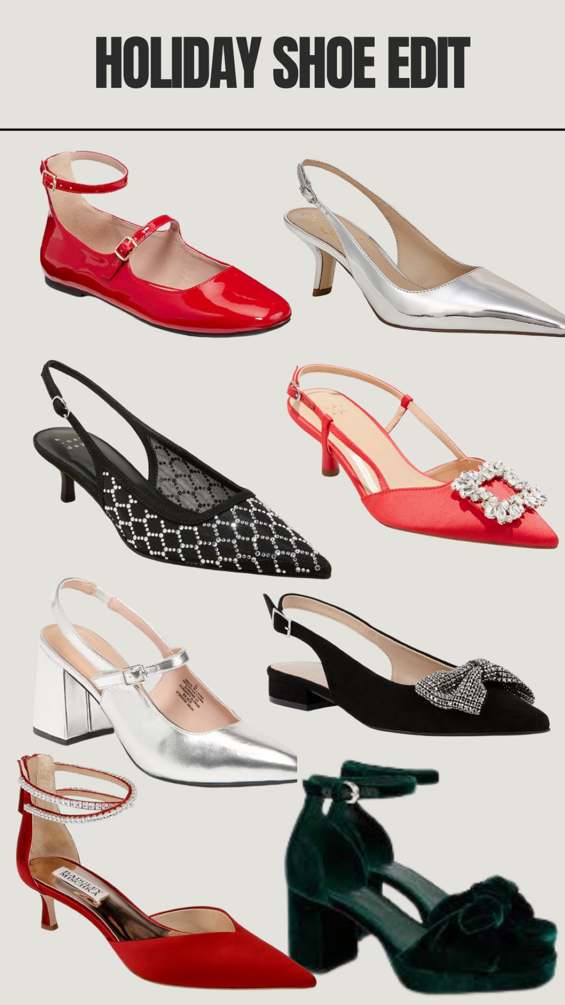 Holiday Shoe Inspo for all the parties and get togethers 

#LTKFindsUnder50 #LTKShoeCrush #LTKHoliday