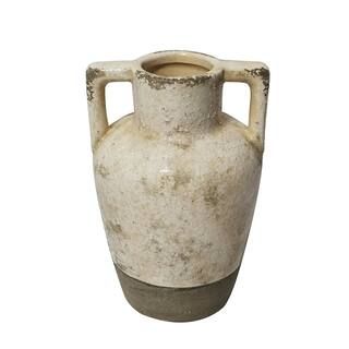 8" Cream Distressed Urn by Ashland® | Michaels Stores