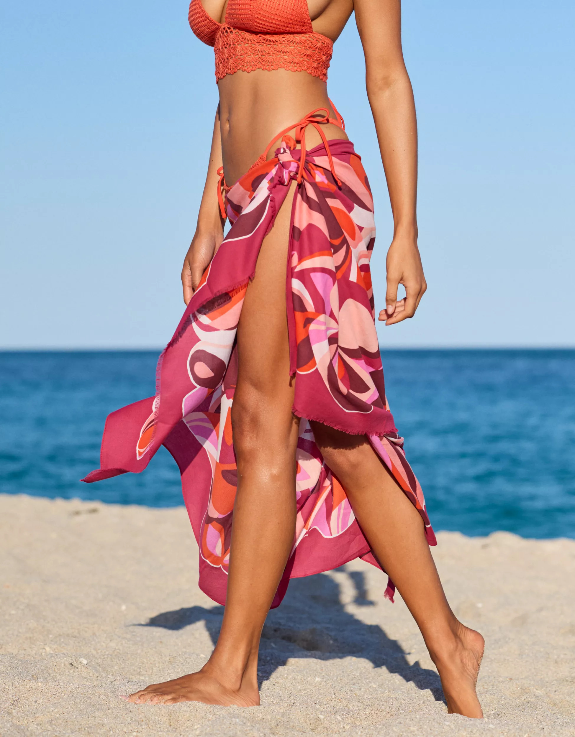 Aerie Printed Wrap Sarong | Aerie