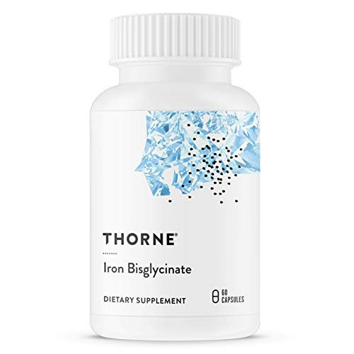 THORNE Iron Bisglycinate - 25 mg Iron Supplement for Enhanced Absorption Without Gastrointestinal Side Effects - NSF Certified for Sport - Gluten-Free - 60 Capsules | Amazon (US)