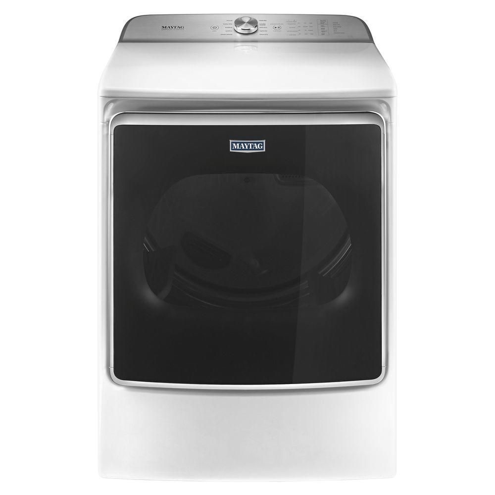9.2 cu. ft. 240-Volt White Electric Vented Dryer with Extra Moisture Sensor, ENERGY STAR | The Home Depot