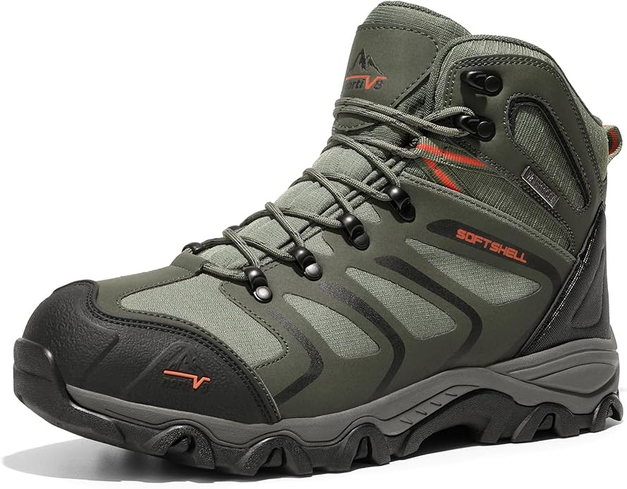 NORTIV 8 Men's Ankle High Waterproof Hiking Boots Outdoor Lightweight Shoes Trekking Trails Armad... | Amazon (US)