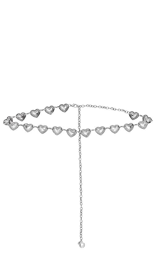 8 Other Reasons Heart Chain Belt in Metallic Silver. | Revolve Clothing (Global)