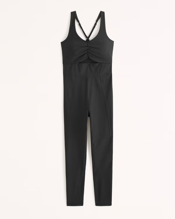 YPB sculptLUX Full-Length Cutout Onesie | Abercrombie & Fitch (US)