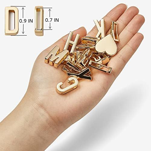 ZVE Mini Alloy Letter Pendant, DIY Crafts Charms for Personalization Jewelry Making Accessory for Be | Amazon (US)