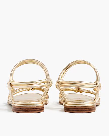 Knotted ankle-strap sandals | J.Crew Factory