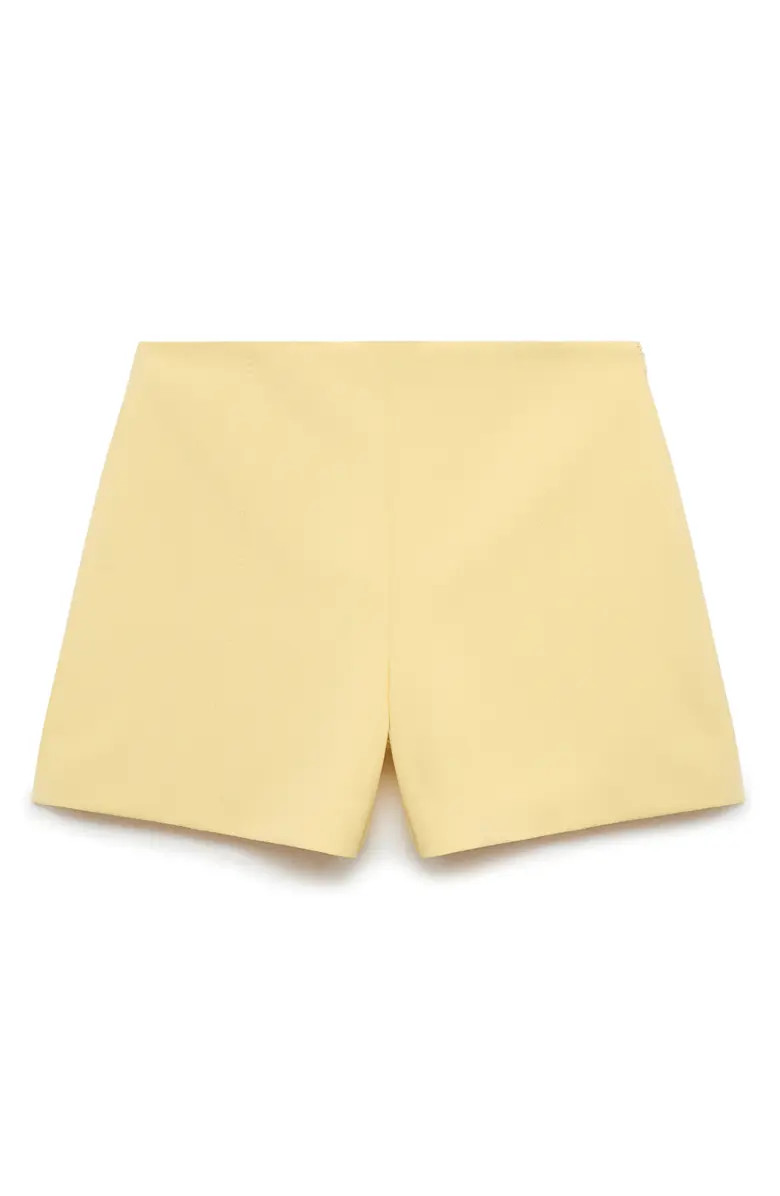 MANGO Mid Rise Straight Leg Shorts | Nordstrom | Nordstrom
