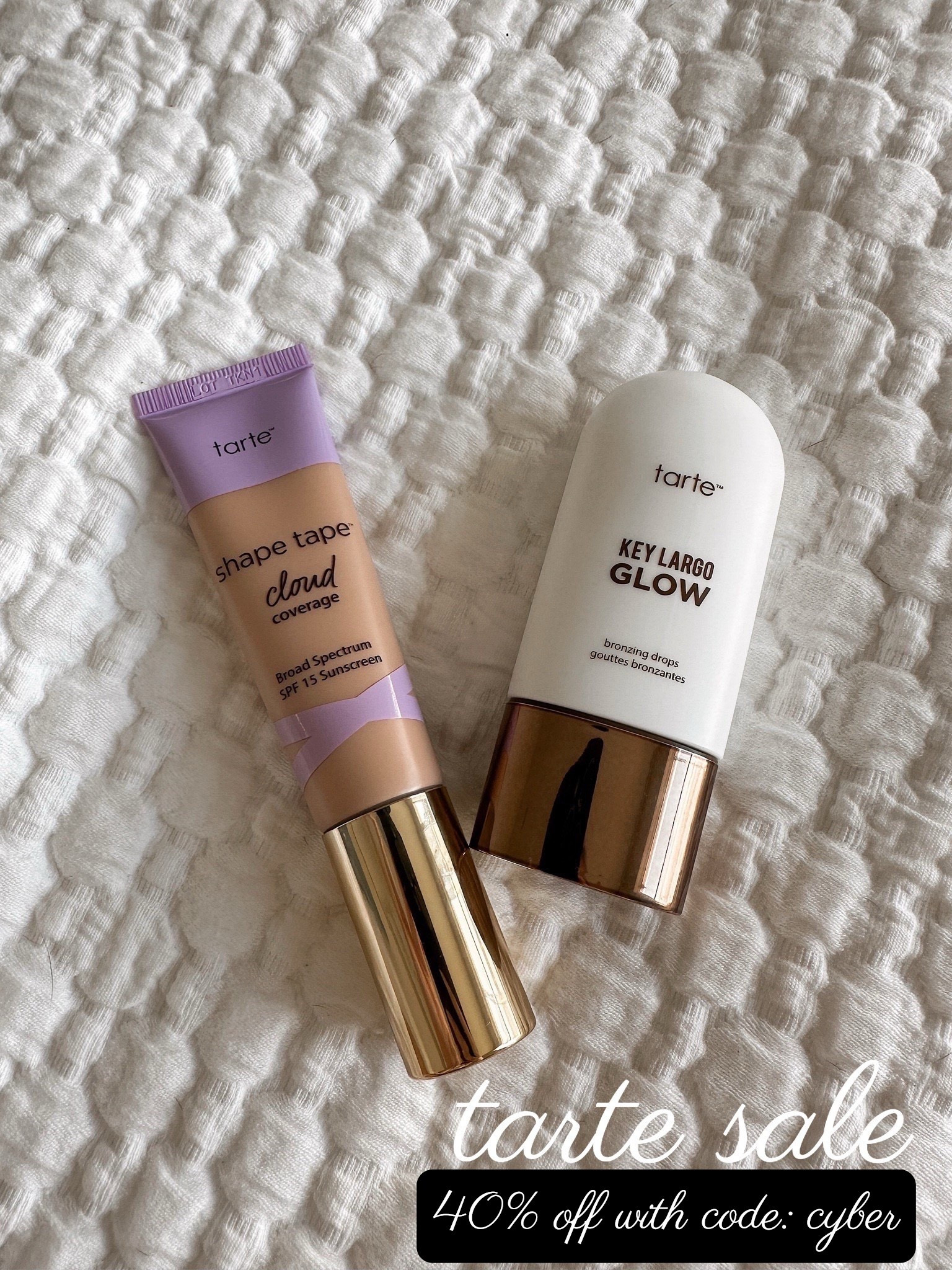 Code: CYBER to save 40% off 

Tarte sale, tarte sale finds, sale, sale alert, sale finds, foundation, glow drops, bronzing drops, makeup sale, girl mom, over 40, almost ready blog, Amanda West

#LTKSaleAlert #LTKBeauty #LTKFindsUnder50
