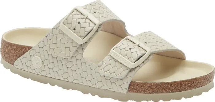 Birkenstock Arizona Woven Embossed Slide Sandal (Women) | Nordstrom | Nordstrom