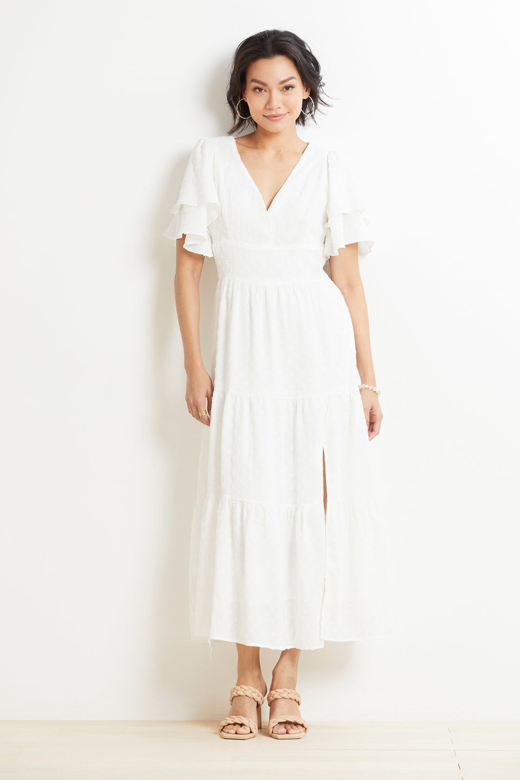 LINE AND DOT Skylar Midi Dress | EVEREVE | Evereve