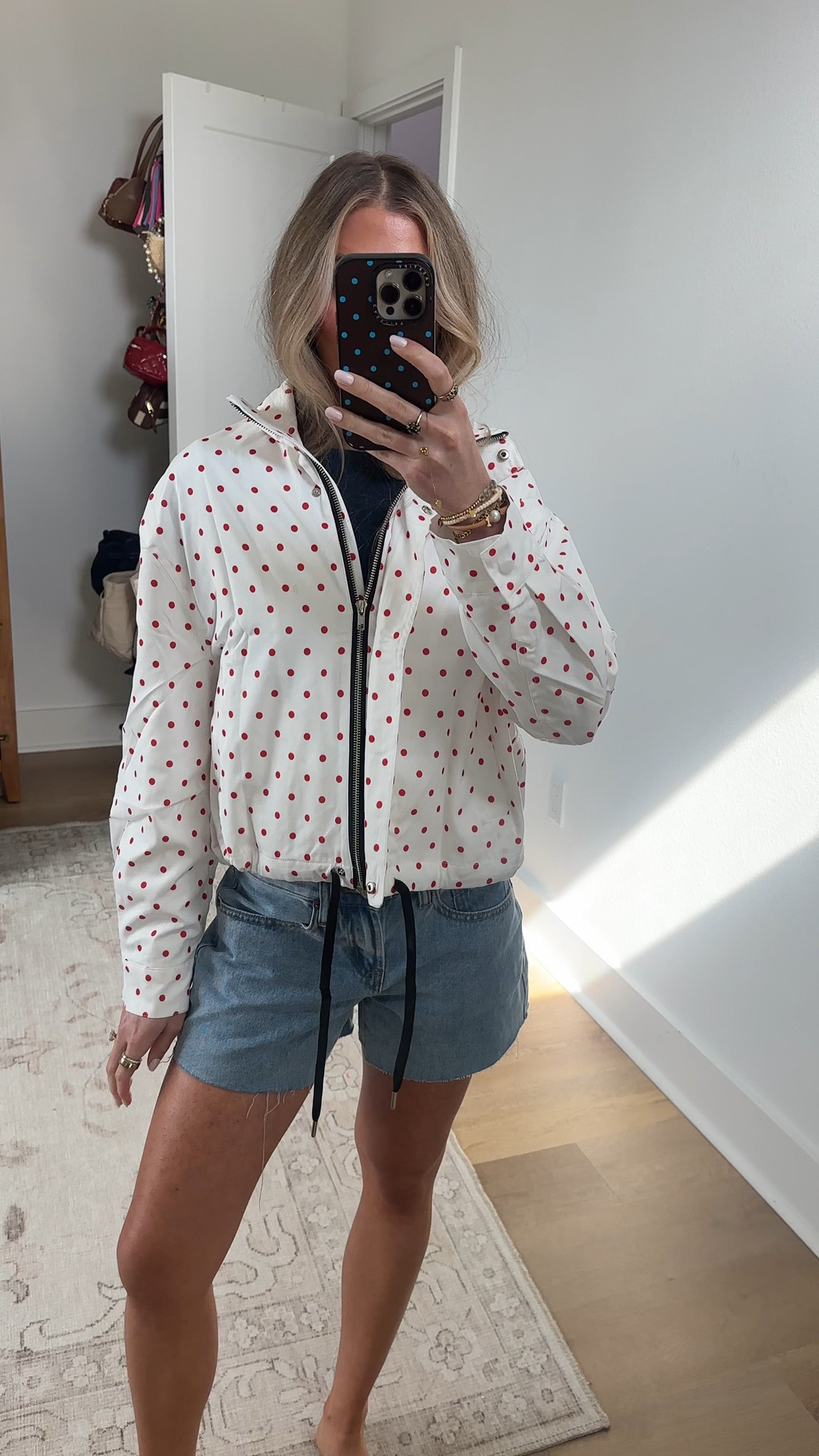 Amazon size Songling Women Polka Dot Jacket Lightweight Zip Up Coat 2026 Trendy Fall Outfits Cropped Spring Jackets with Pockets

#LTKSeasonal #LTKootd #LTKSaleAlert