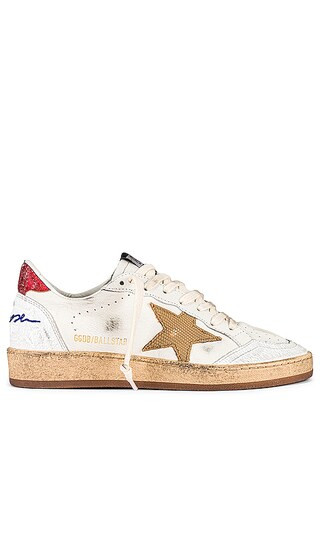 Ball Star Sneaker in White, Beige, & Red | Revolve Clothing (Global)