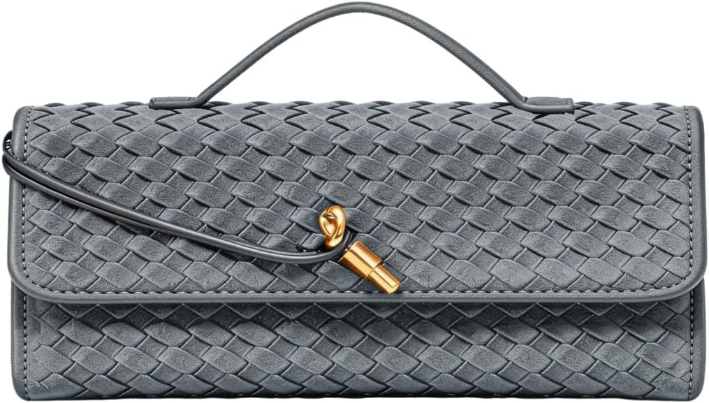 JYG Suede Woven Handbag for Women Trendy Evening Shoulder Bag Casual Clutch Purse Crossbody Satch... | Amazon (US)