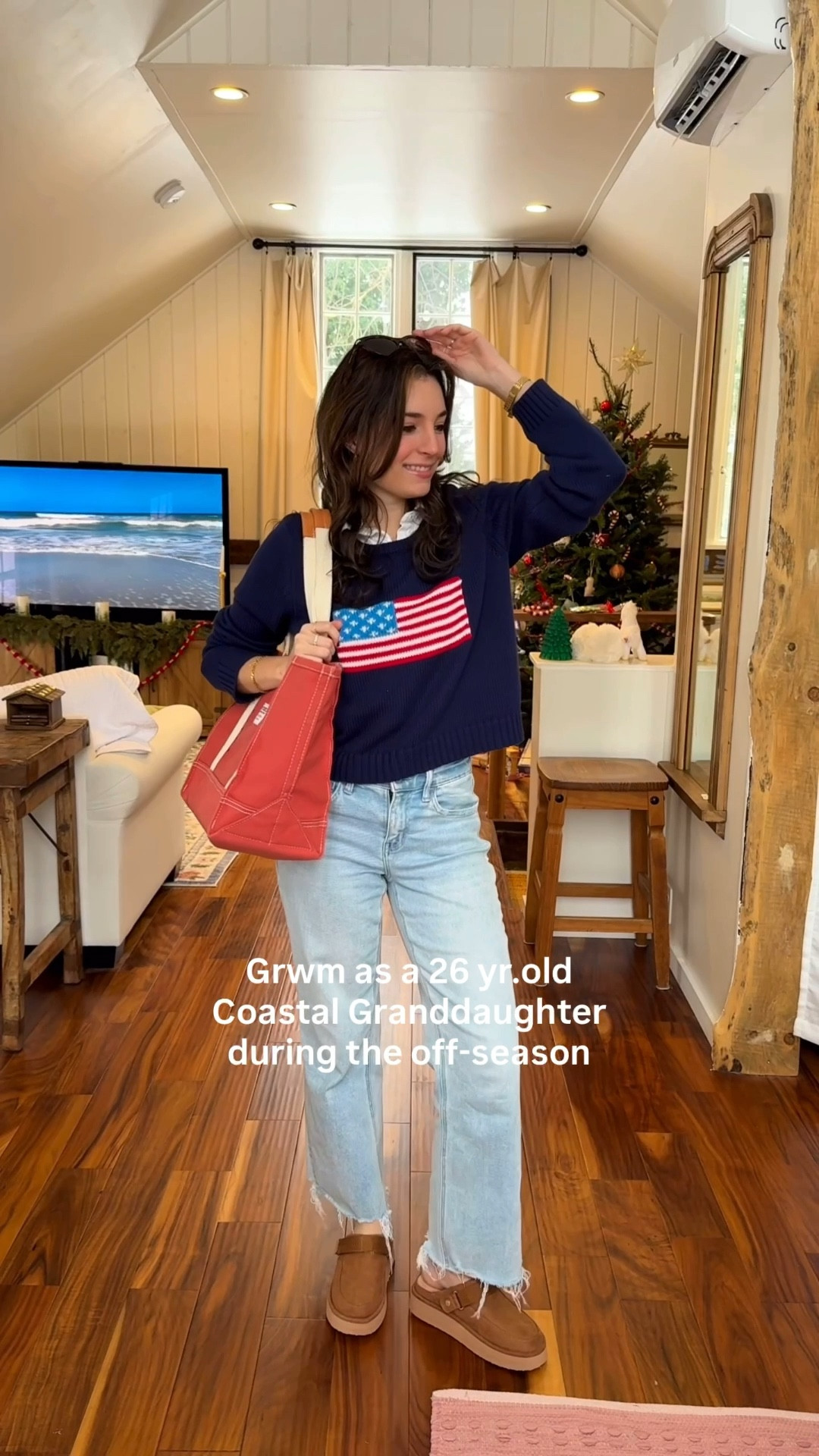 Coastal granddaughter winter outfit! 🌊🤍 cozy, easy winter outfit 🤍 

Nantucket Red Tote: Use code EDEN10 for 10% off! ♥️

#LTKSeasonal #LTKFindsUnder100 #LTKPetite