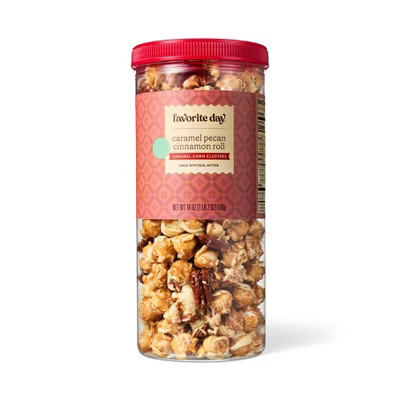 Christmas Caramel Pecan Cinnamon Roll Caramel Corn Clusters Popcorn - 18oz - Favorite Day™ | Target