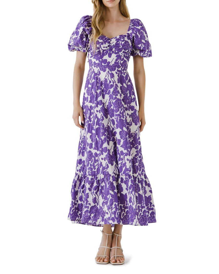 Free the Roses Floral Maxi Cutout Dress | Neiman Marcus