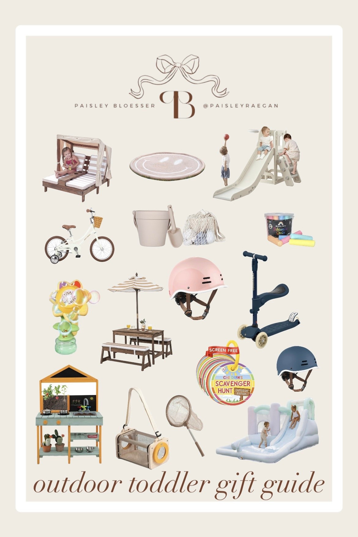 Outdoor Toddler Gift Guide

For the toddler who loves to spend their day outside!

big catcher, toddler big catcher, amazon finds, amazon christmas gifts, holiday gift guide for kids, toddler gift guide, toddler christmas gifts, toddler girl christmas gifts. toddler boy christmas gifts, toddler slide, outdoor slide, toddler bike, training bike, balance bike, retrospec, kid kitchen, outdoor toys, picnic table, kids picnic table, sand toys, sandbox toys, mud kitchen, kids pool lounge chair, kid kraft, splash pad, kids water toys, outdoor chalk, sidewalk chalk, scooter, toddler scooter




#LTKKids #LTKHoliday #LTKGiftGuide