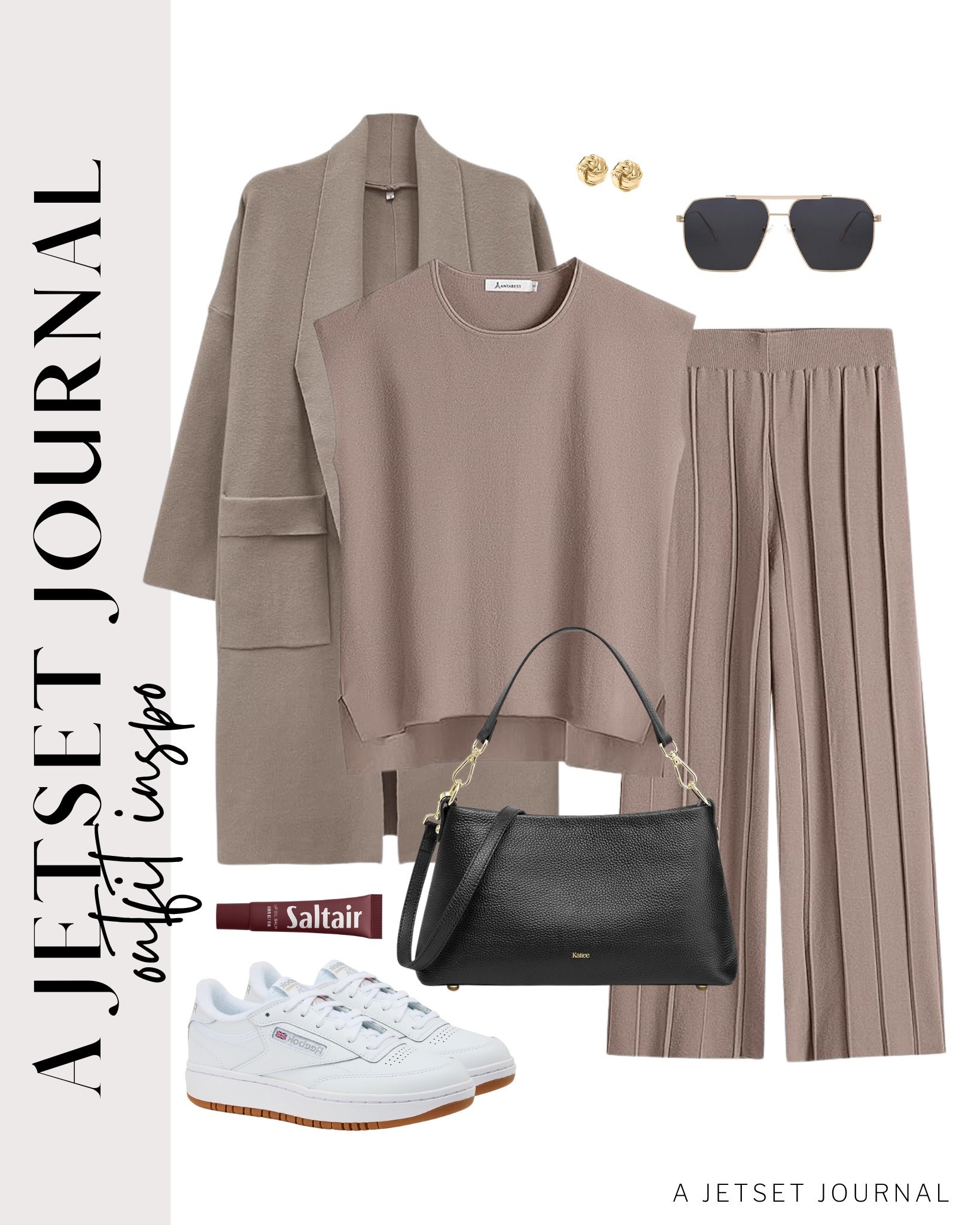 Add a cardigan coat over your favorite set for a new look!
two piece set, matching style, white sneakers, open front coatigan, saltair lip oil,  casual outfit, ways to style, casual outfit inspo, capsule wardrobe, favorite finds, top picks, mom outfit, everyday style, transitional style, trendy look, viral style, affordable look, amazon favorites, winter outfit idea

#LTKU #LTKFindsUnder50 #LTKSeasonal