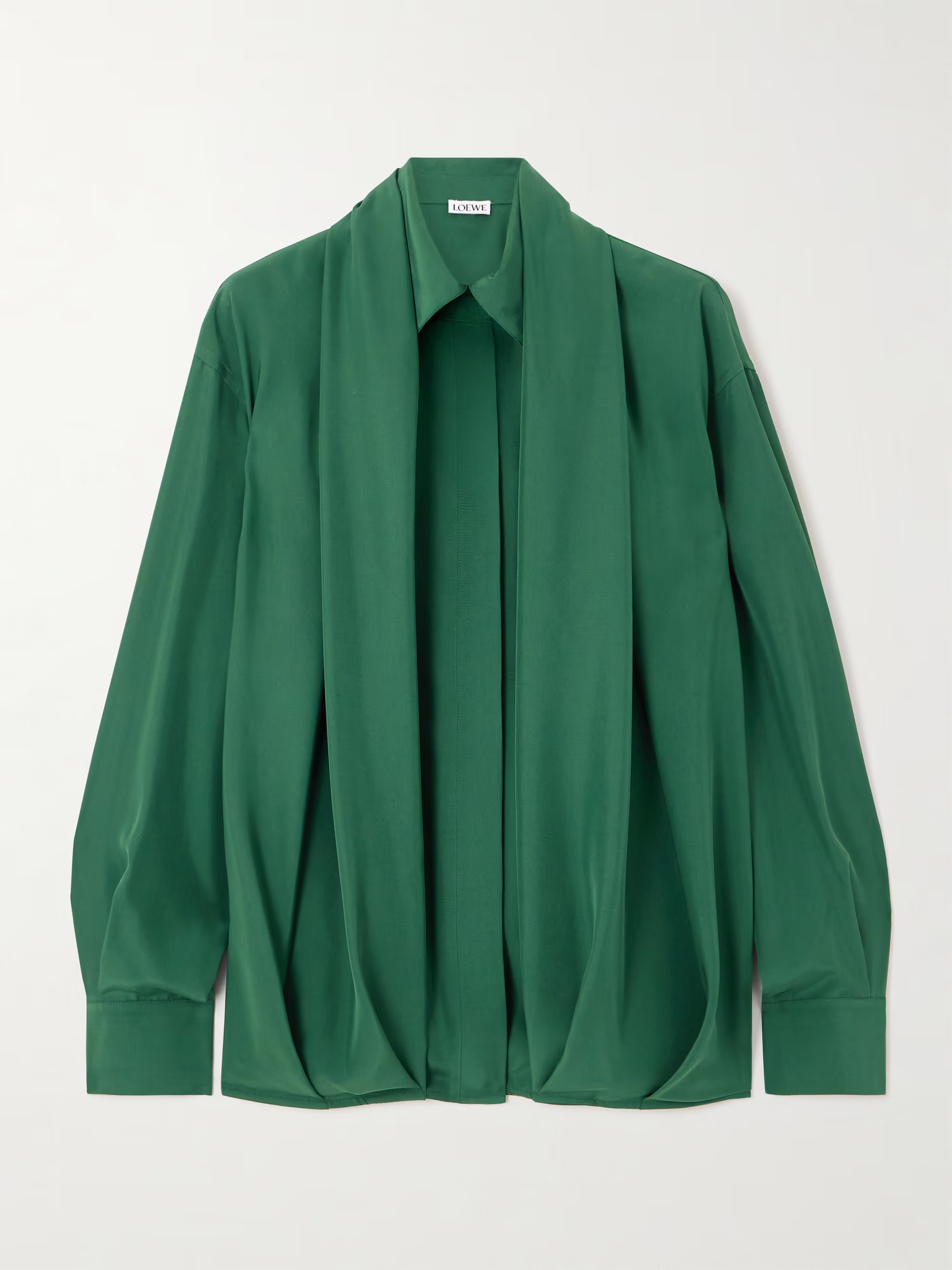 Draped silk blouse | NET-A-PORTER APAC