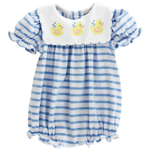 Ducky Days - Girls Knit Infant Bubble | The Bailey Boys, inc