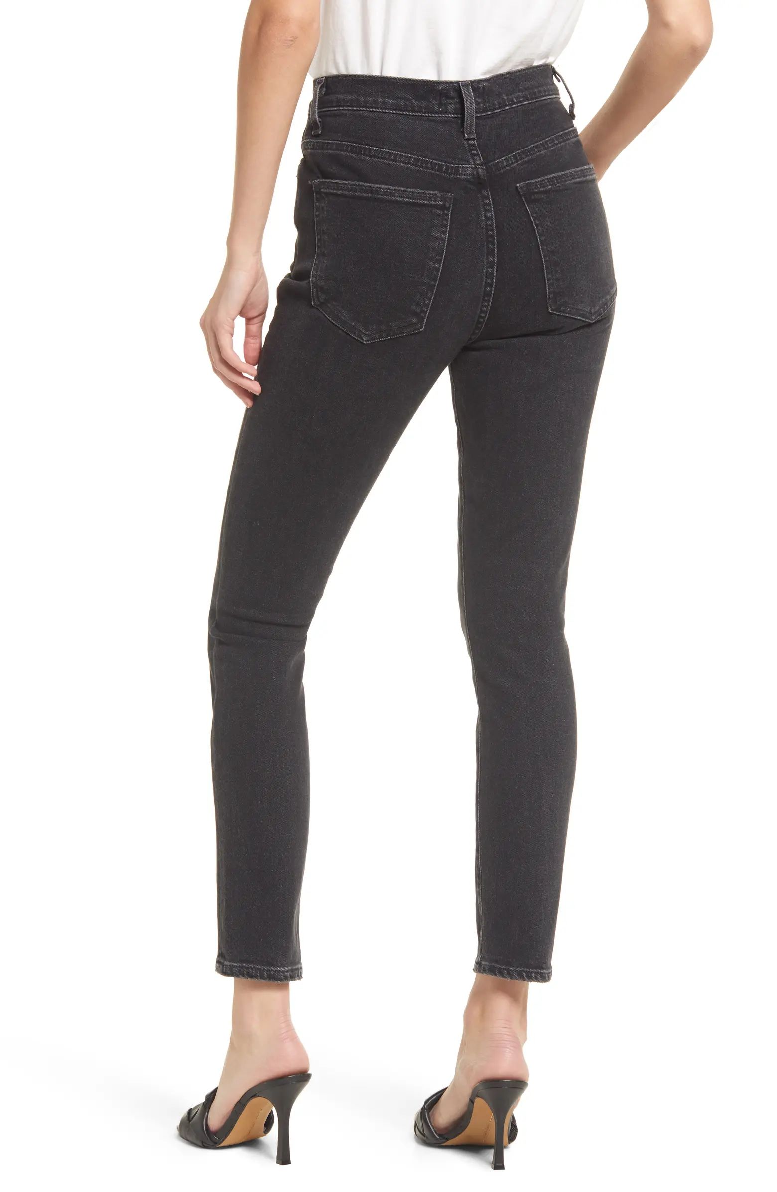 AGOLDE Pinch Waist Super High Waist Organic Cotton Skinny Jeans | Nordstrom | Nordstrom Canada