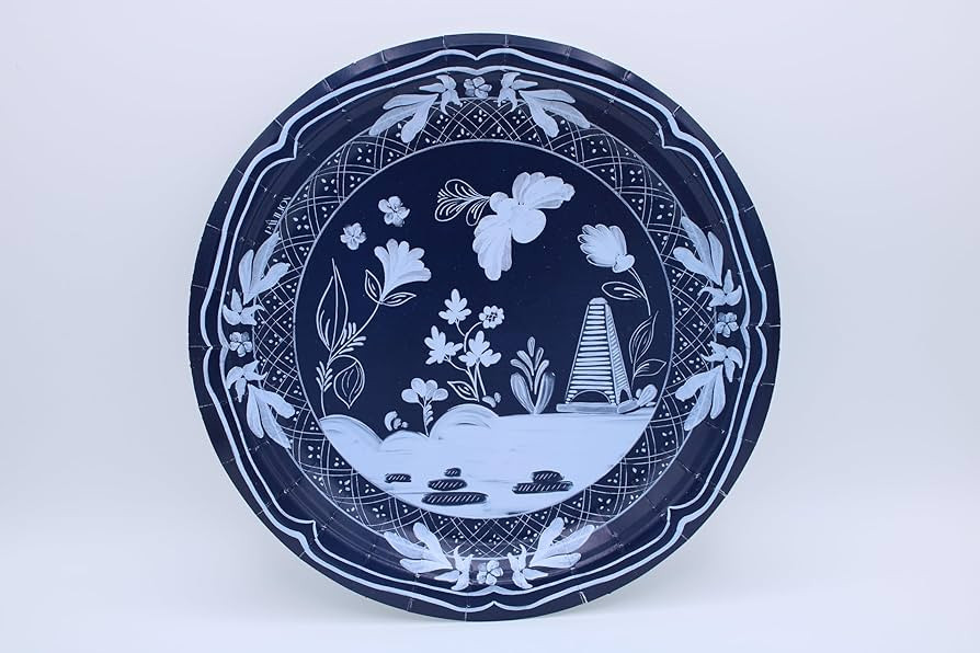 Beachside Pavilion Disposable Paper Dinner Plates, Pack of 8, 10.5 in, Great for Dinner Parties, ... | Amazon (US)