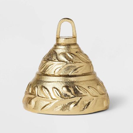 Brass bell from Target is back! Sold out fast last year! ✨ gold bell , target Christmas decor 

#LTKhome #LTKHoliday #LTKsalealert