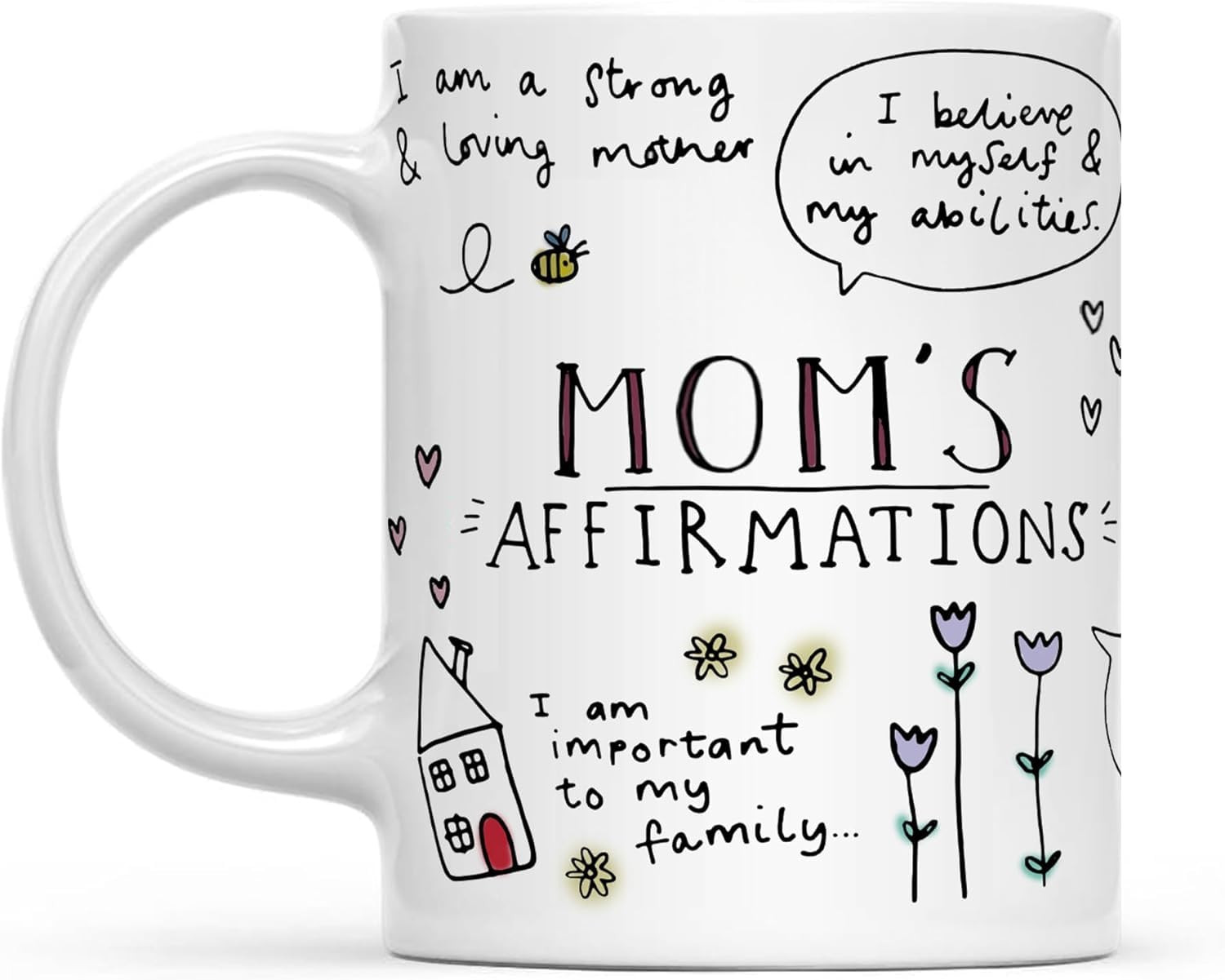 Gossby Mom Affirmation Coffee Mug - Mother's Day, Christmas, Birthday Gift For Mom - Positive Ene... | Amazon (US)