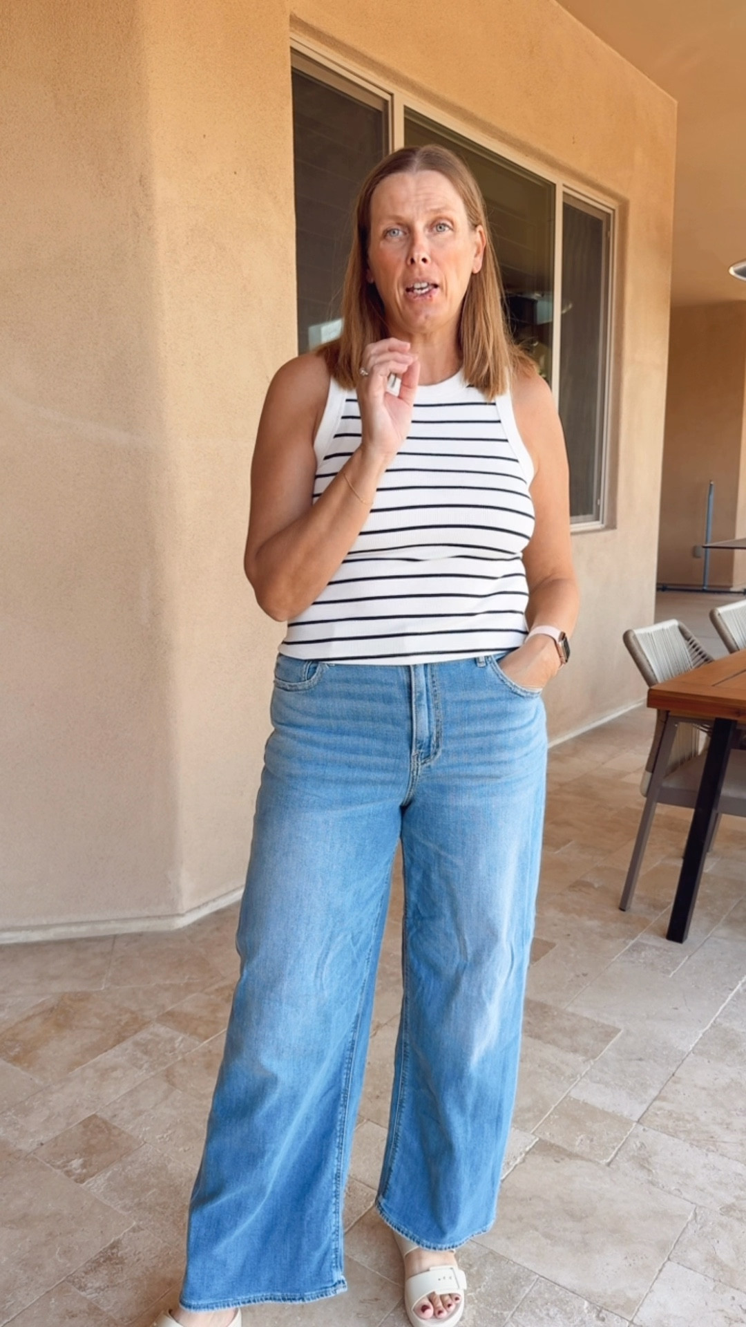 Casual but chic

Straight leg jeans, wide leg jean, stretchy jeans, comfortable jeans, jeans outfit, striped tank top, elevated style, effortless style 

#LTKgrwm #LTKOver40 #LTKSaleAlert