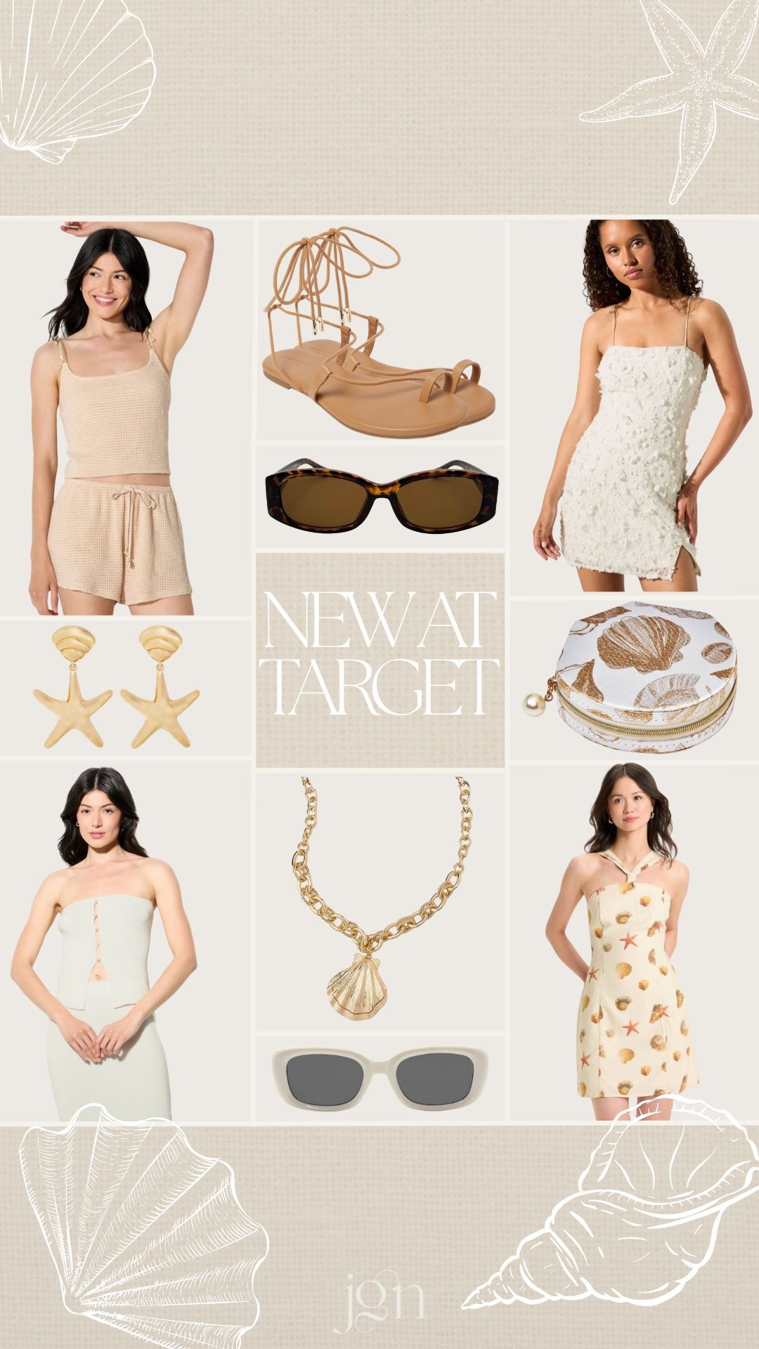 New Target finds for Summer 🐚 
In love with these summer fashion finds from Target! This shell dress?! Shell crochet set? Mermaid sequin dress? (So cute for a bachelorette!) I need it all 😍

#target #targetfinds #targetfashion #shells #shelljewelry #bachelorette #summerjewelry #sunglasses #sandals #earrings #resortwear #vacation 

#LTKFindsUnder50 #LTKSummerEdit #LTKSeasonal