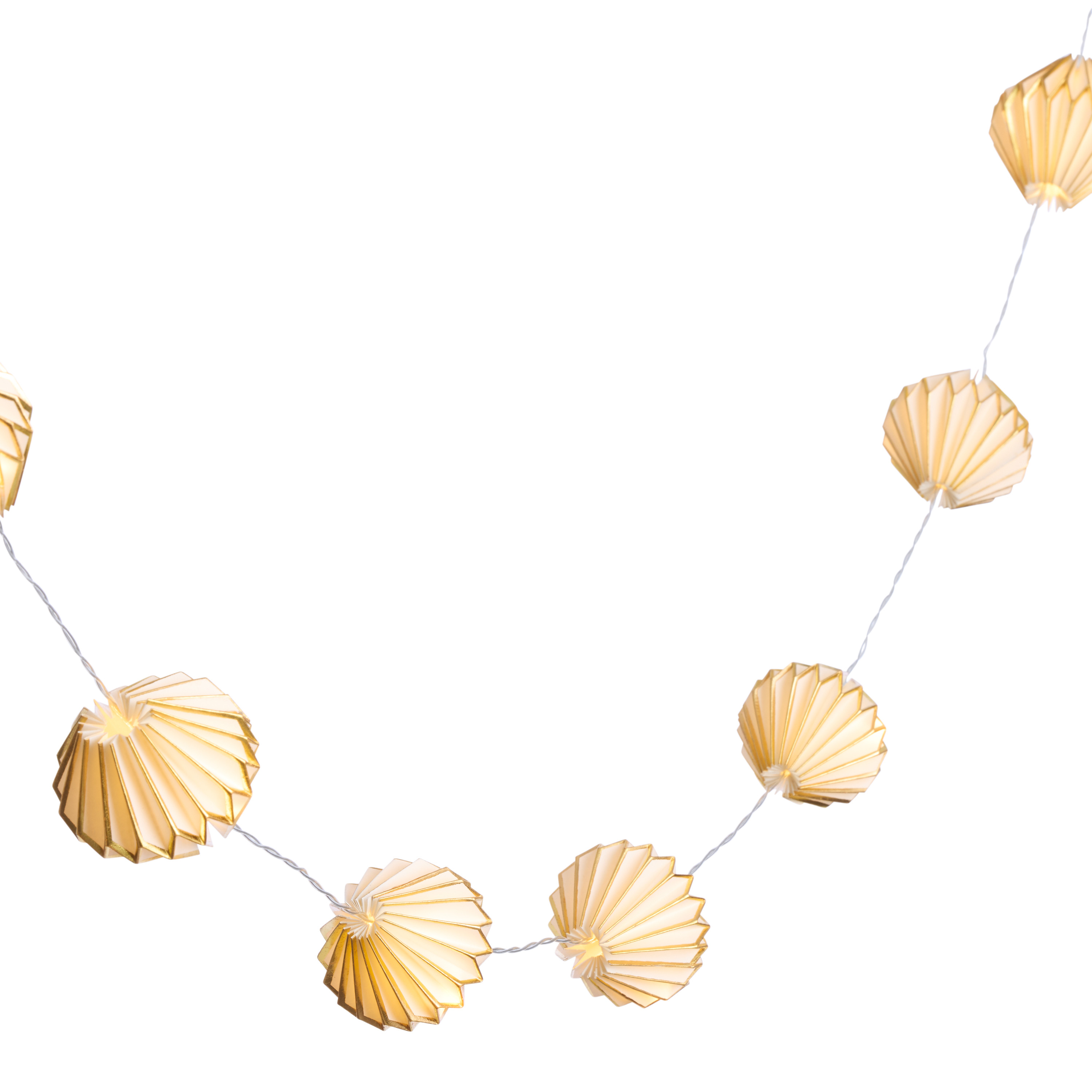 White Honeycomb Paper Lantern LED Battery Operated String Lights | World Market