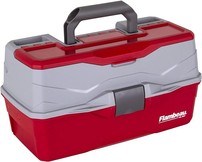 Flambeau Outdoors 6383TB 3-Tray Tackle Box - Classic Fishing Lure Storage Organizer, Large Portab... | Amazon (US)