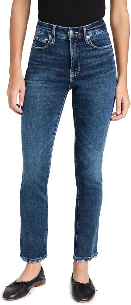STRAIGHT FIT JEANS | GOOD LEGS BLACK184 by good american | Amazon (US)
