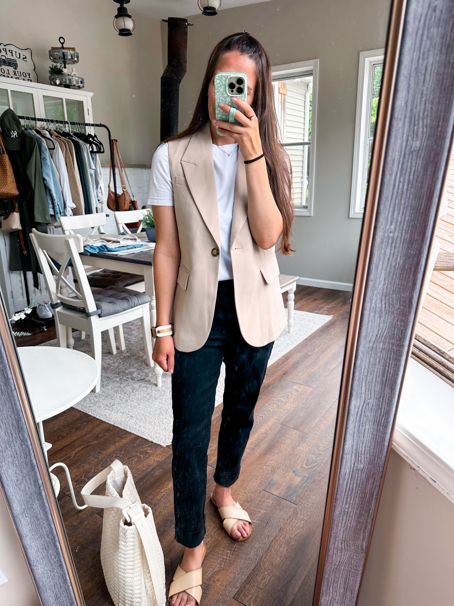 Church ootd yesterday! 
Tee size 4 
Vest XS 
Pants tts short option 
Shoes tts 

#LTKFindsUnder100 #LTKStyleTip #LTKFindsUnder50