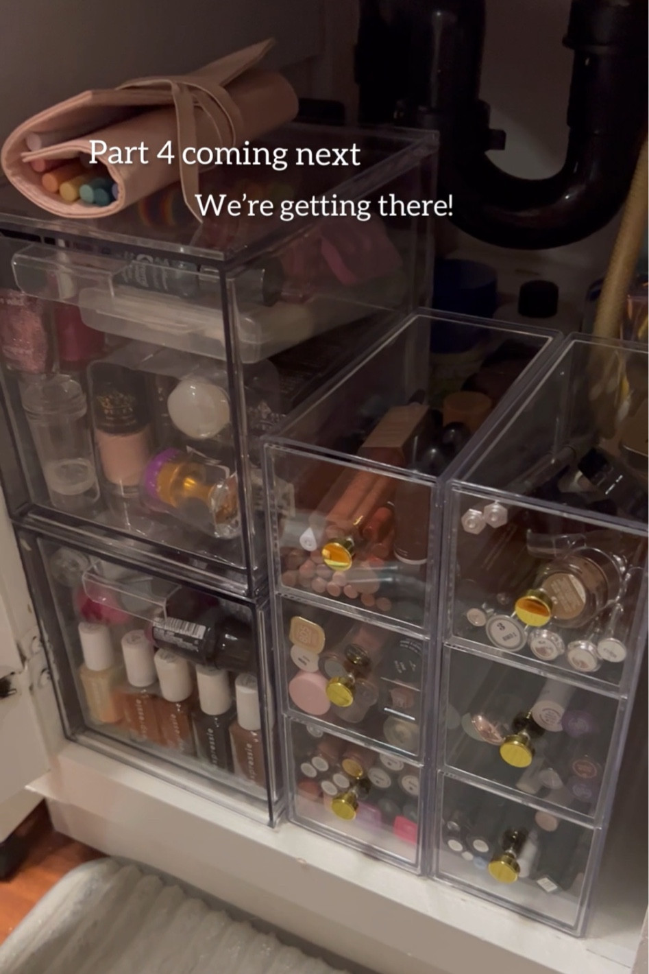 Clear containers I used for under my bathroom sink for makeup! Always buy them when there on sale! 

#LTKhome #LTKbeauty #LTKunder50