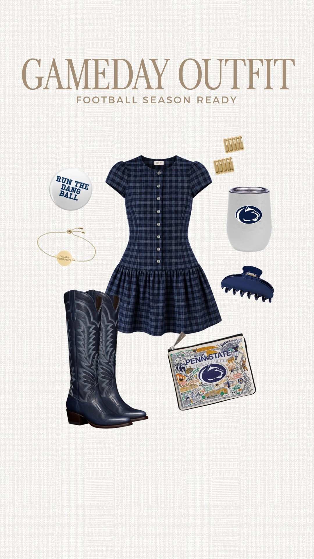 Penn state gameday outfit idea