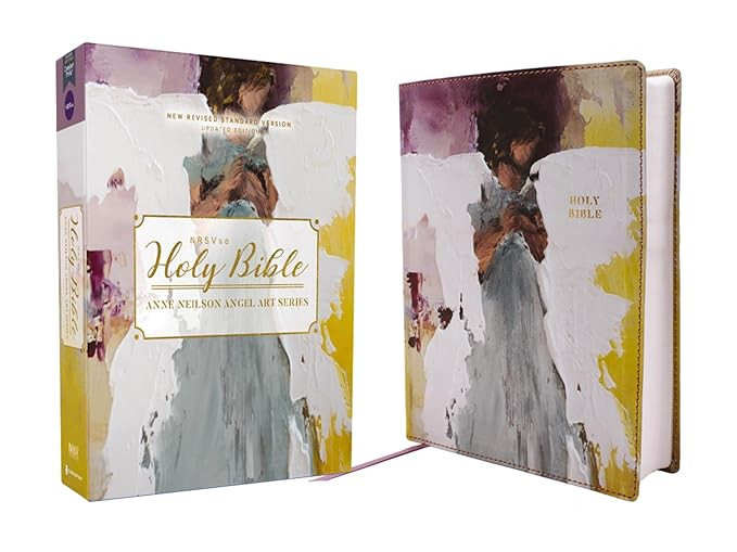 NRSVue, Holy Bible, Anne Neilson Angel Art Series, Leathersoft, Multi-Purple, Comfort Print | Amazon (US)
