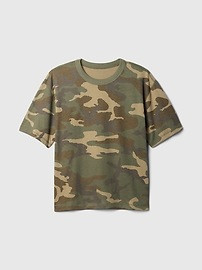 Heavyweight Cropped Camo T-Shirt | Gap (US)