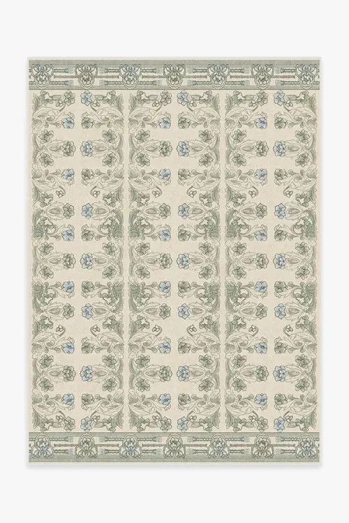 Anna Sui Vintage Rose Art Nouveau Sagebrush Rug | Ruggable