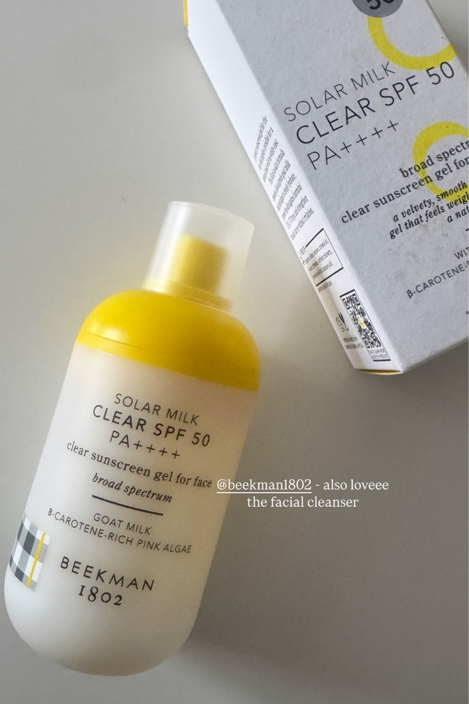 A must try sunscreen for the spring and summer! The new Beekman 1802 Solar Milk Clear SPF 50 Clear Sunscreen Gel. A lightweight, invisible sunscreen that protects and primes. Perfect for layering underneath your makeup! Linking below!! … For more links to tartecosmetics.com, polka dots, wedding guest dress, mothers day gift, maxi dress, mothers day gift guide, sisterstudio, heatless curls, outfoor furniture, follow me on LTK! ✨

#LTKBeauty #LTKSeasonal #LTKFindsUnder50