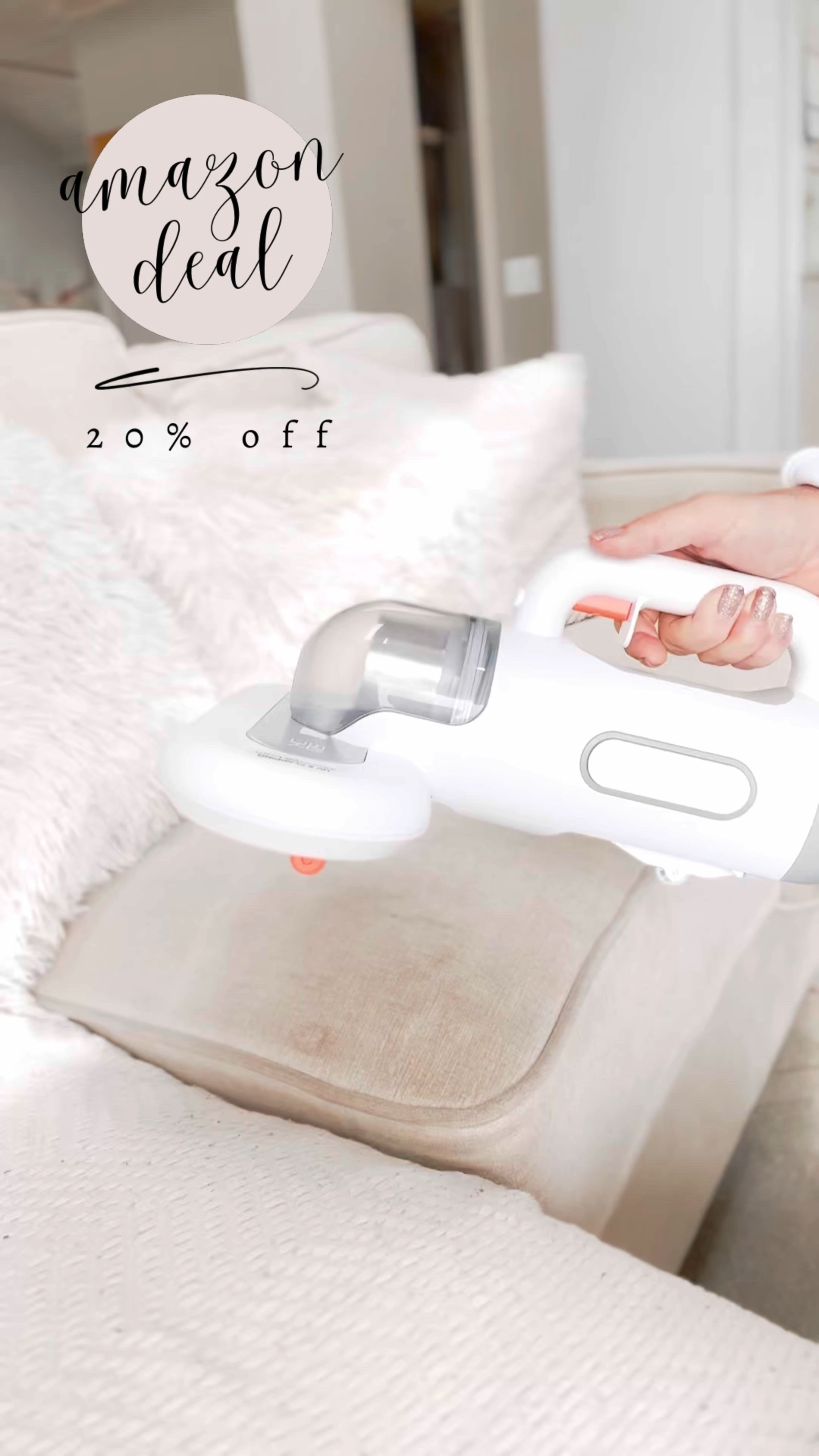 AMAZON FIND! Upholstery mattress vacuum uses vibration to loosen dust and UV light to kill mites. It is currently 20% off!

#LTKSaleAlert #LTKVideo #LTKHome