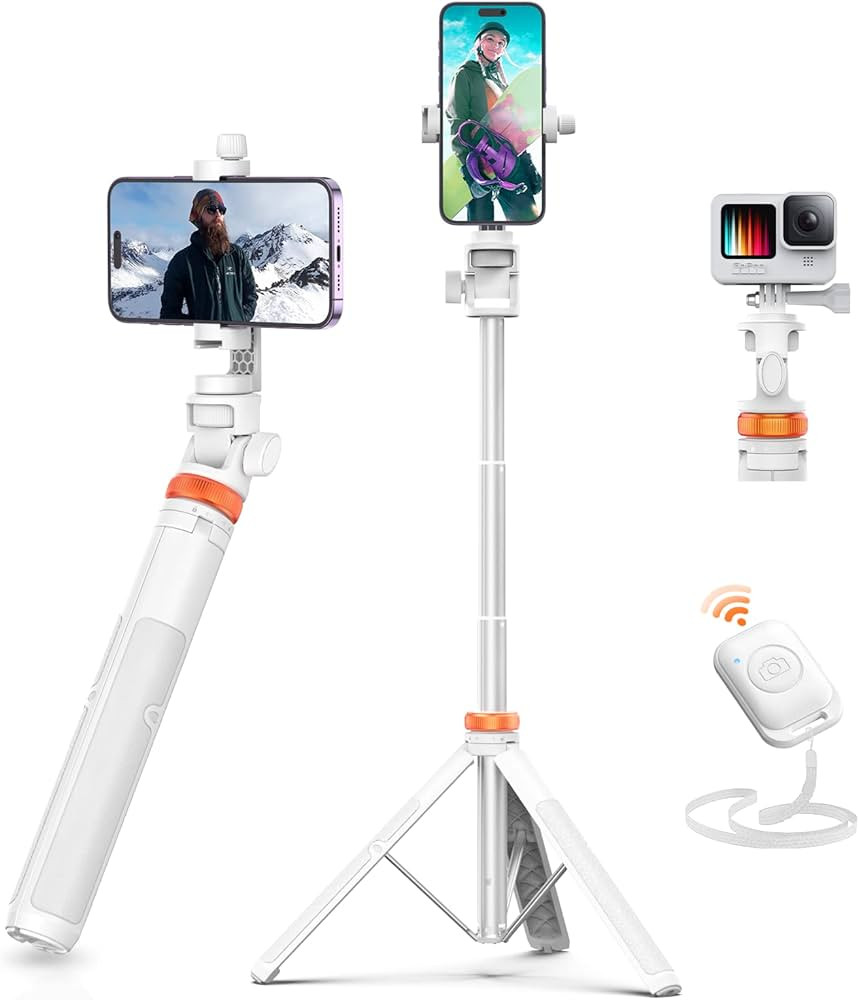 EUCOS 62" Tripod for iPhone, Newest Selfie Stick Tripod with Remote & Lightweight Phone Tripod, S... | Amazon (US)