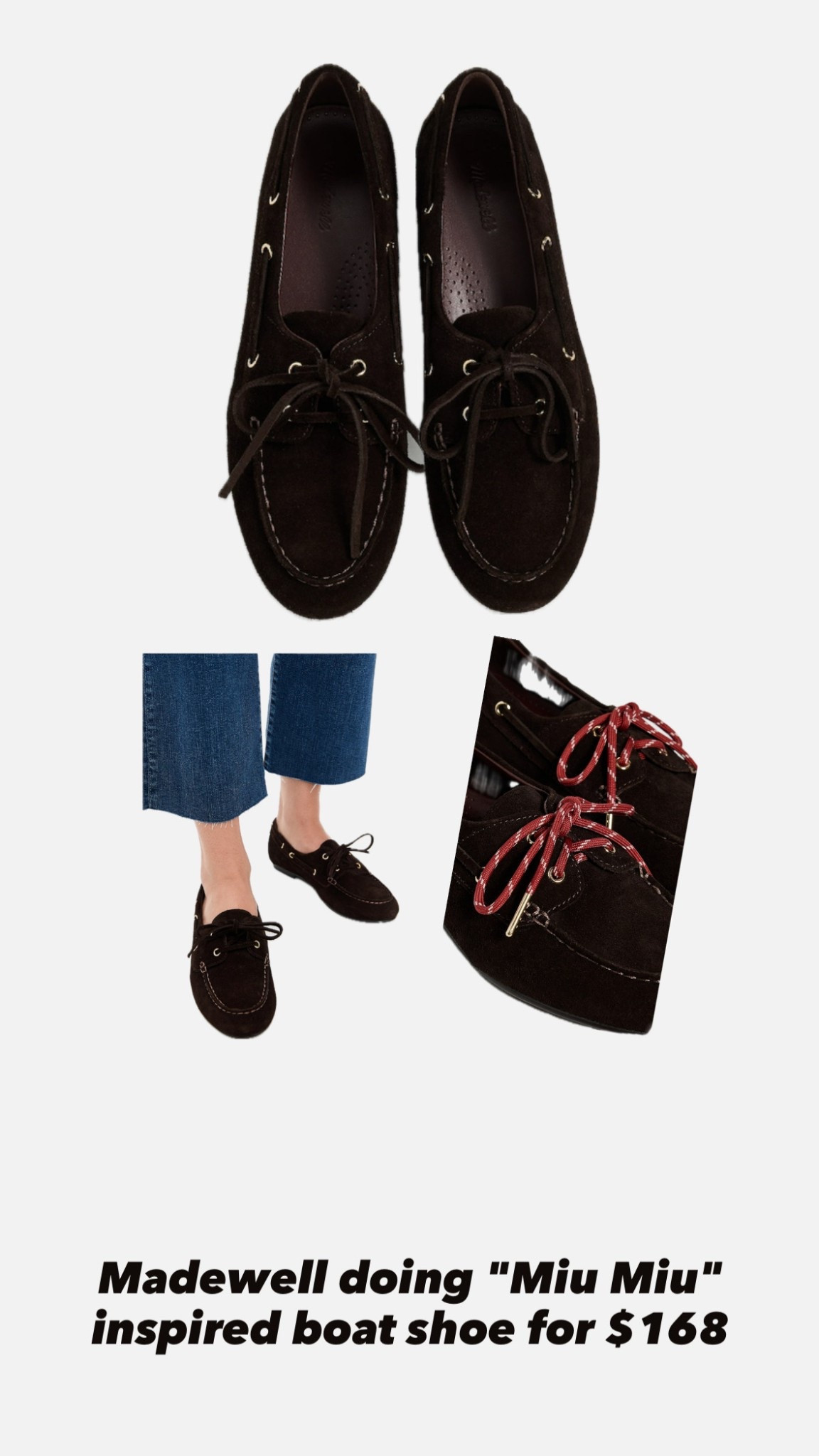 If you have been in the market for a Miu Miu inspired boat shoe but haven't wanted to spen — daily edit cover from Found by Em
