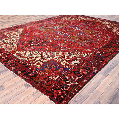 Wylda One-of-a-Kind 9'4" X 12'5" 1960s Wool Area Rug Red | Wayfair North America