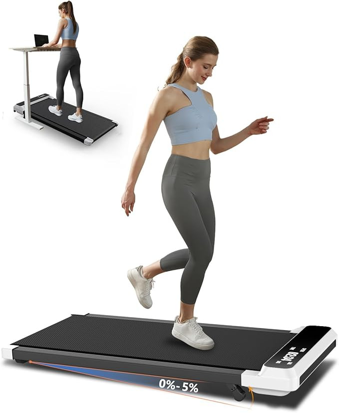 Walking Pad 2 in 1 for Walking and Jogging, Under Desk Treadmill for Home Office with Remote Cont... | Amazon (US)
